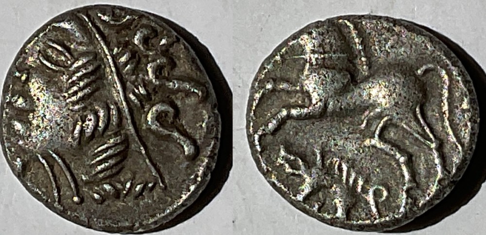 CARNUTES (Région de la Beauce) Denier ANDECOM / ANDECOMBOS monnaies antiques celtes carnutes region de la beauce denier andecom andecombos