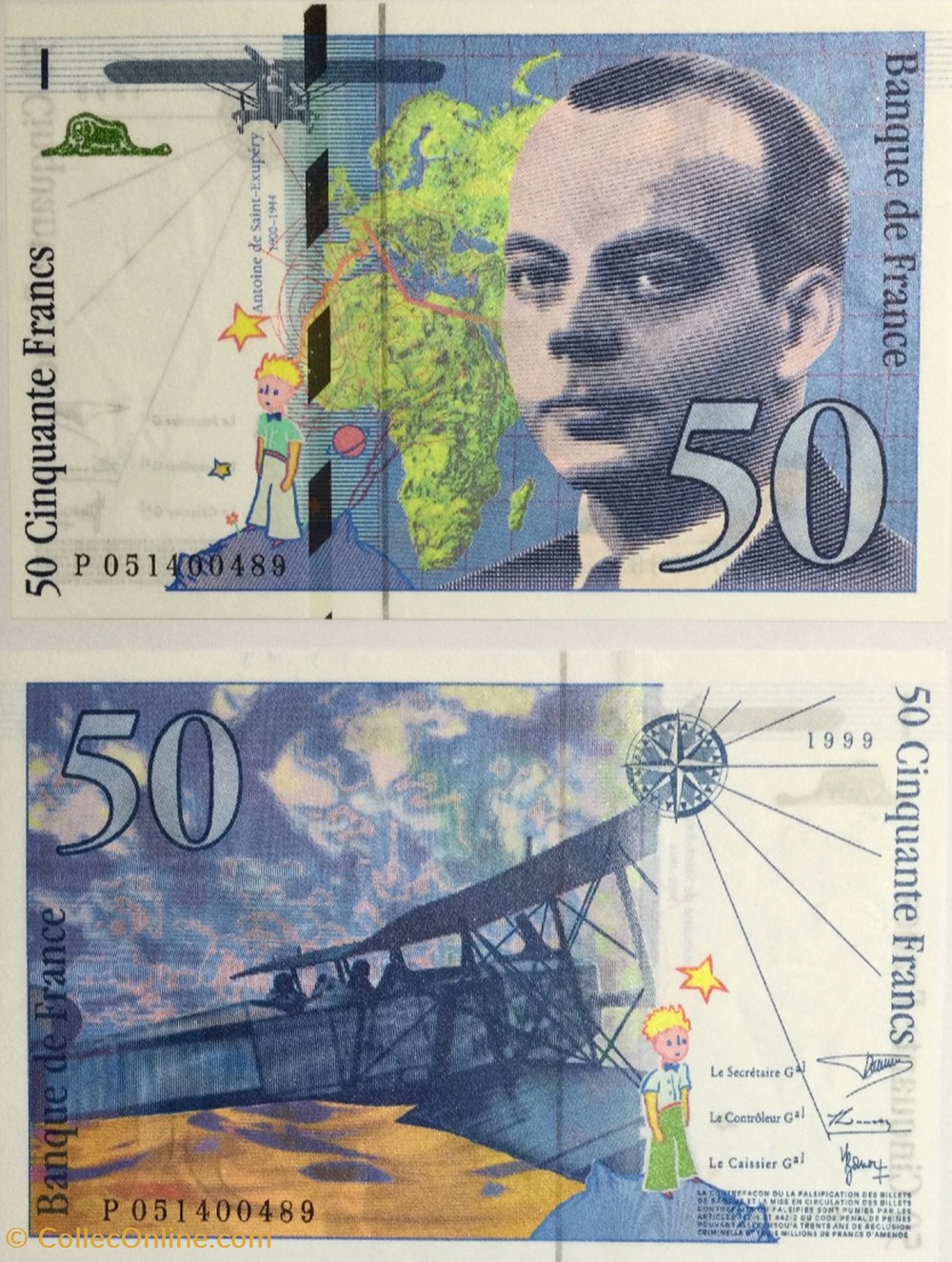 50 Francs SAINT-EXUPÉRY FRANCE 1999 F.73.05 billets europe 50 francs saint exupery france 1999 f 73 05