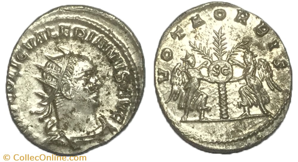 monnaie antique av jc ap romaine antoninien valerien ier