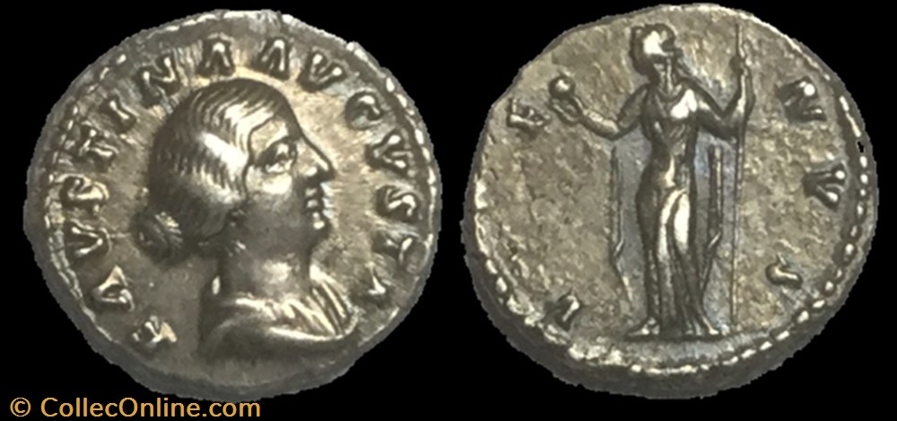 monnaie antique av jc ap romaine denier faustina jeune