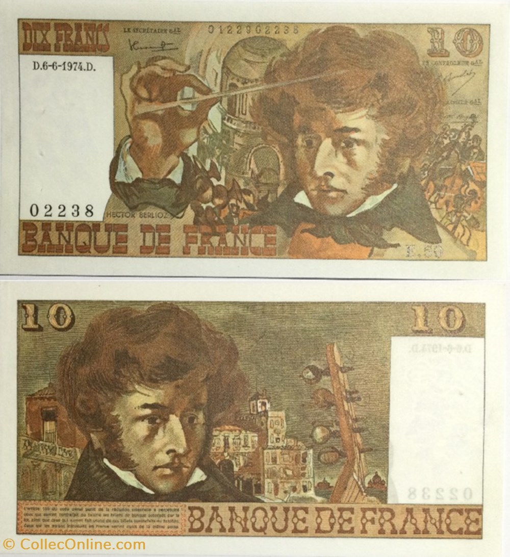 10 Francs BERLIOZ FRANCE 1974 F.63.5 billets euros 10 francs berlioz france 1974 f 63 5