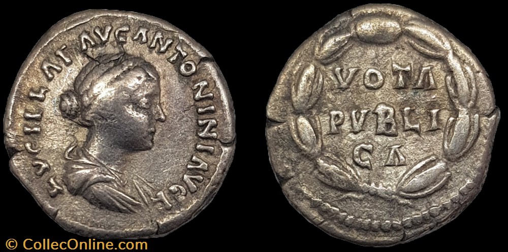 monnaie antique av jc a ap romaine republicaine imperiale denier lucille