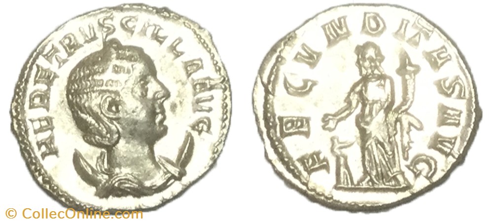 Antoninien ÉTRUSCILLE monnaie antique av jc ap romaine antoninien etruscille