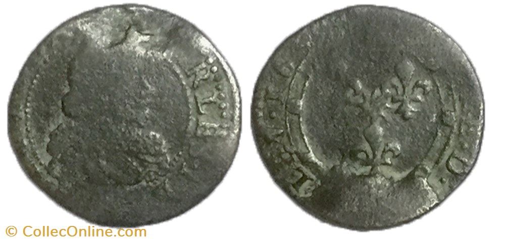 double tournois Charles 1er de gonzague Ardennes 163.. monnaie france feodale double tournois charles 1er de gonzague ardennes 163