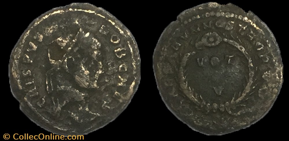 monnaie antique av jc ap romaine centenionalis ou nummus crispus