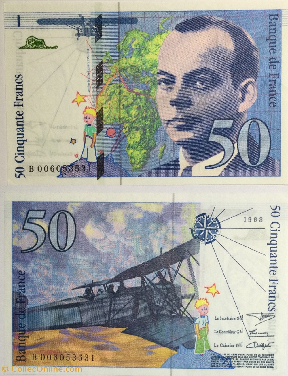 50 Francs SAINT-EXUPÉRY FRANCE 1993 F.72.02 billets europe 50 francs saint exupery france 1993 f 72 02