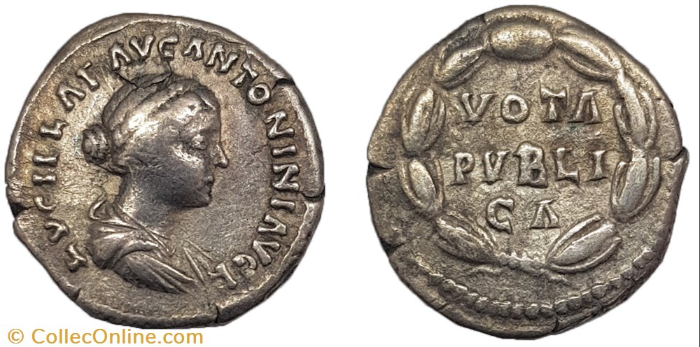 monnaie antique av jc a ap romaine republicaine imperiale denier lucille