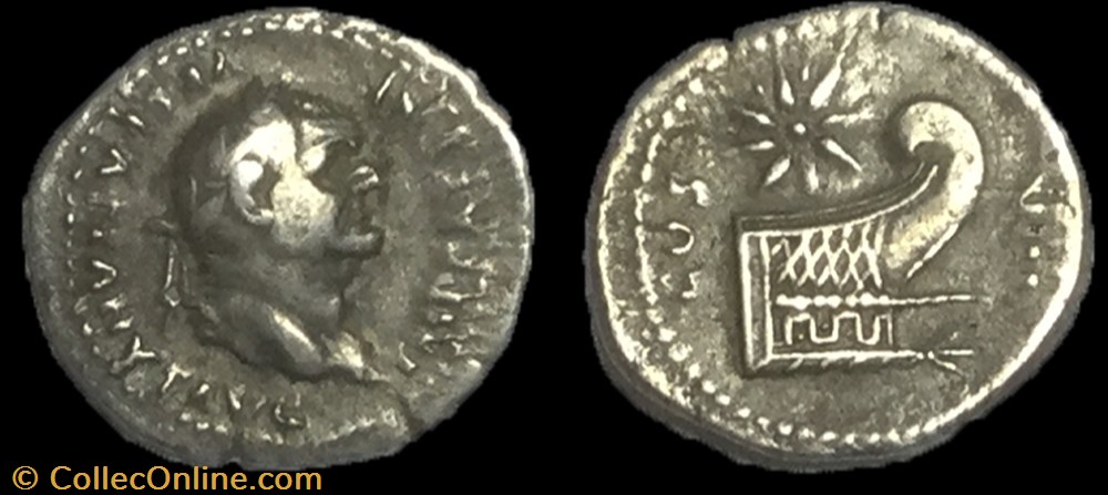 monnaie antique av jc ap romaine denier vespasien
