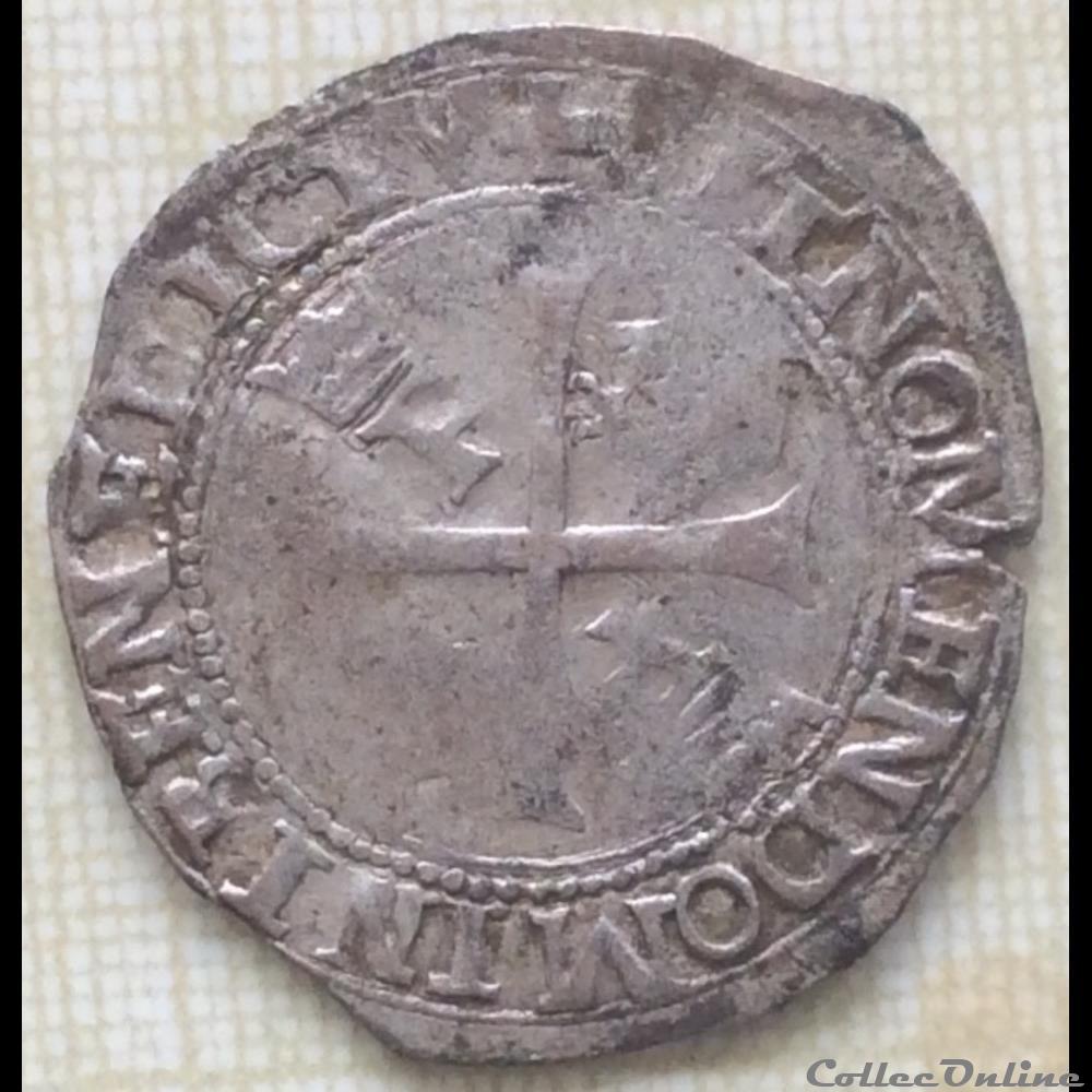 Grand blanc du Dauphiné François 1er 7e type Romans monnaie france royale grand blanc du dauphine francois 1er 7e type romans