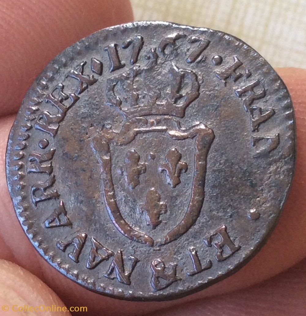 Liard type d’aix Louis XV 1767 & Aix en Provence monnaies europe medievale france royales liard type d aix louis xv 1767 aix en provence