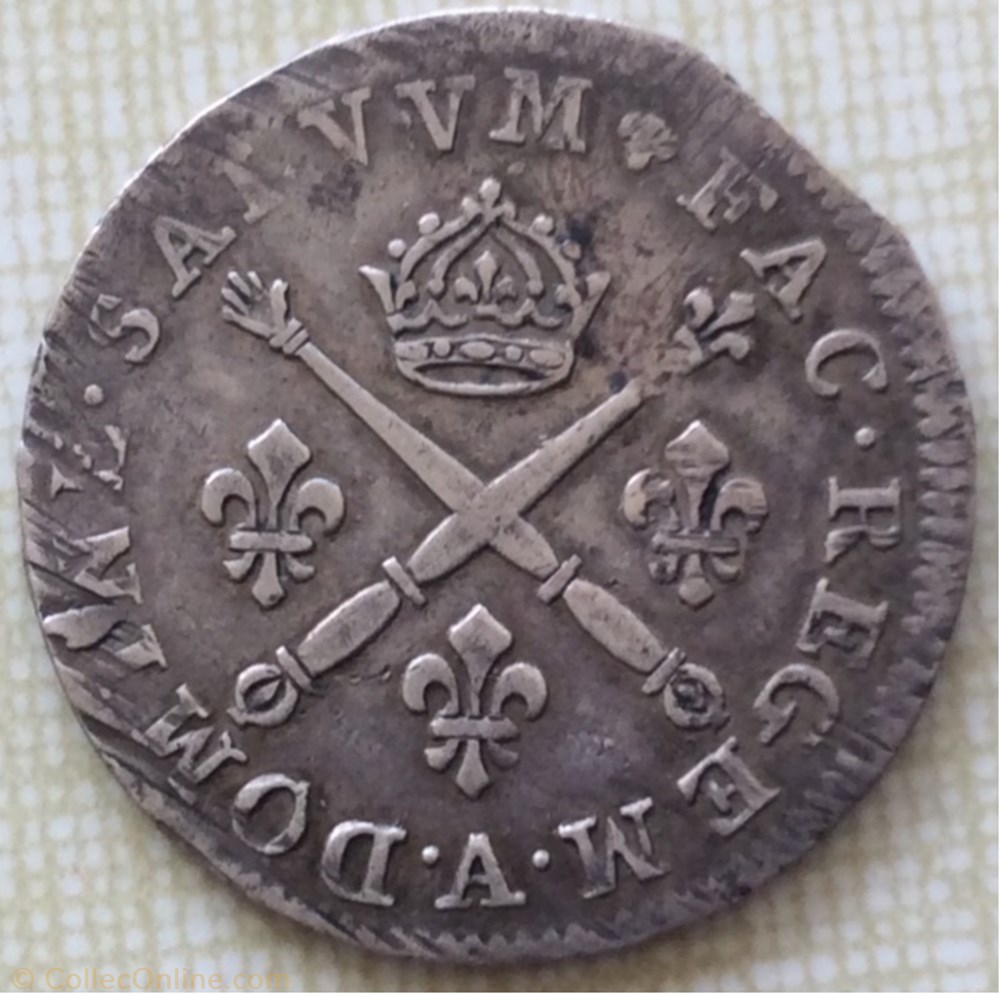10 sols aux insignes Louis XIV 1703 A Paris monnaie france royale 10 sols aux insignes louis xiv 1703 a paris