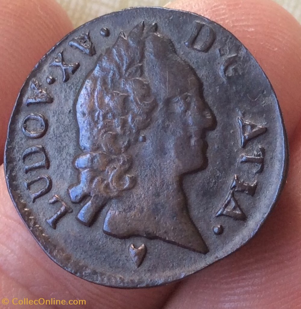 Liard type d’aix Louis XV 1767 & Aix en Provence monnaies europe medievale france royales liard type d aix louis xv 1767 aix en provence