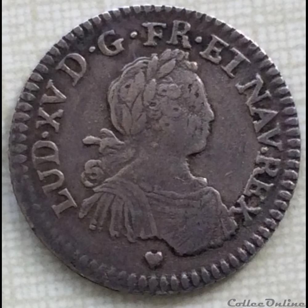 monnaie france royale huitieme d ecu aux 8 l louis xv 1725 bb strasbourg