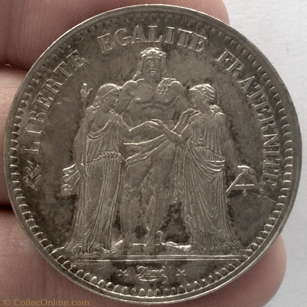 5 francs Hercule 1848 BB STRASBOURG monnaie france moderne 5 francs hercule 1848 bb strasbourg