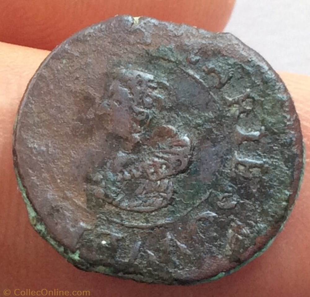 monnaie france feodale denier tournois 1624 marie de bourbon montpensier