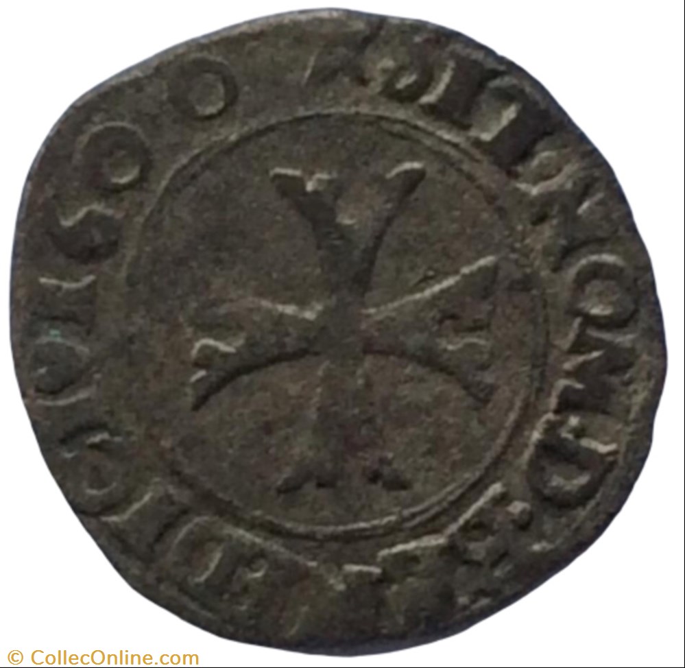 Liard au H couronné Henri IIII 1600 étoile Chambéry monnaie france royale liard au h couronne henri iiii 1600 etoile chambery