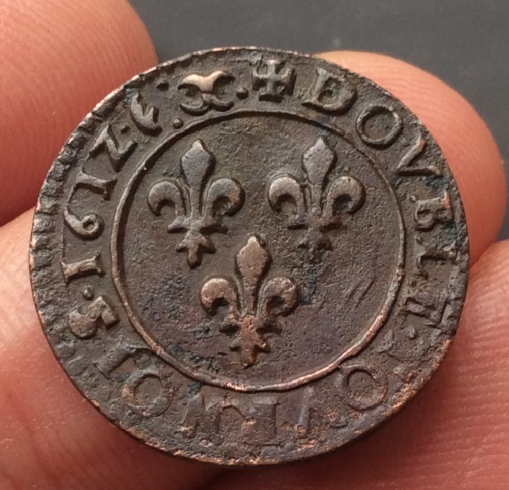 monnaies europe medievale france royales double tournois louis xiii 161z aix en provence
