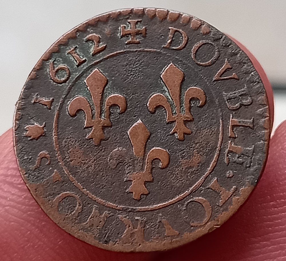 monnaies europe medievale a france royales double tournois louis xiii 1612 m toulouse
