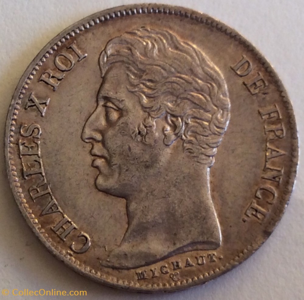 1 franc Charles X 1828 A Paris monnaies monde france 1 franc charles x 1828 a paris