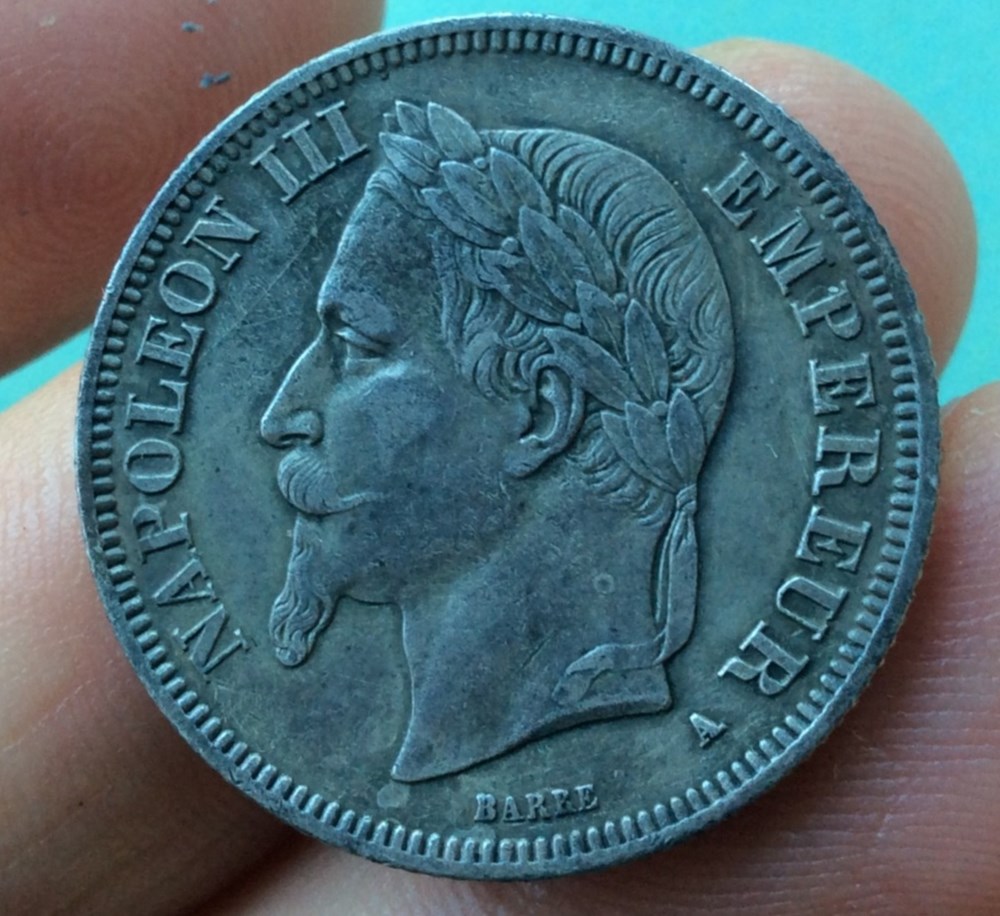 2 francs Napoléon III 1866 A Paris tête laurée monnaies monde france 2 francs napoleon iii 1866 a paris tete lauree