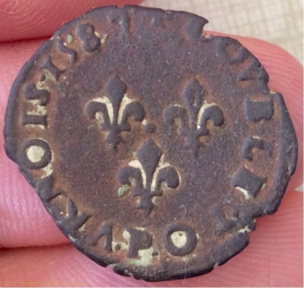 monnaie france a royale double tournois henri iii 1587 p dijon