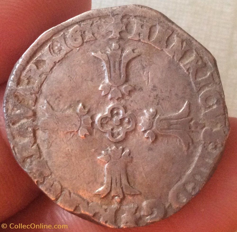 QUART D'ÉCU DE Henri IIII 1610 L Bayonne monnaies europe medievale france royales quart ecu de henri iiii 1610 l bayonne