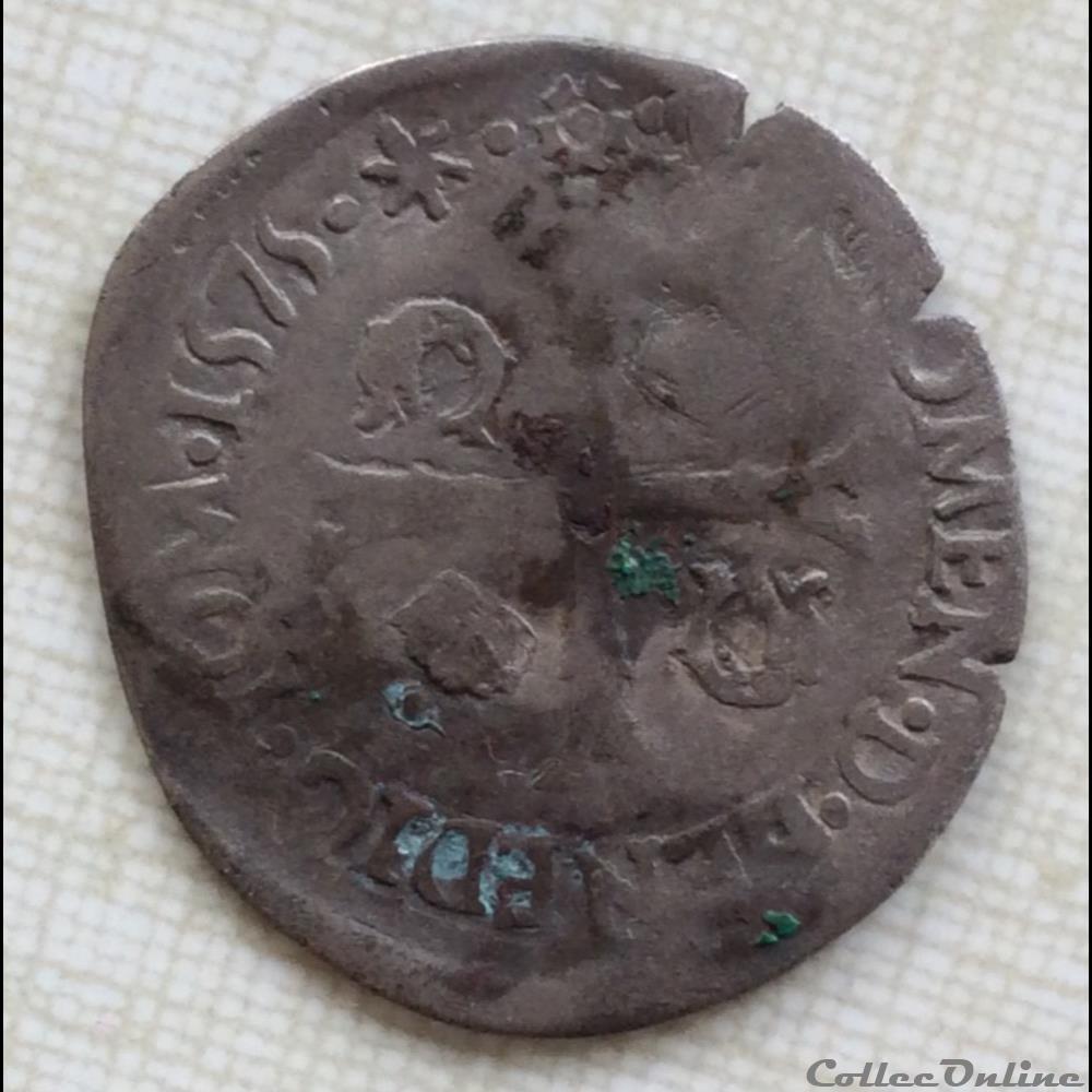 monnaie france royale douzain du dauphine de henri iii 1575 z grenoble