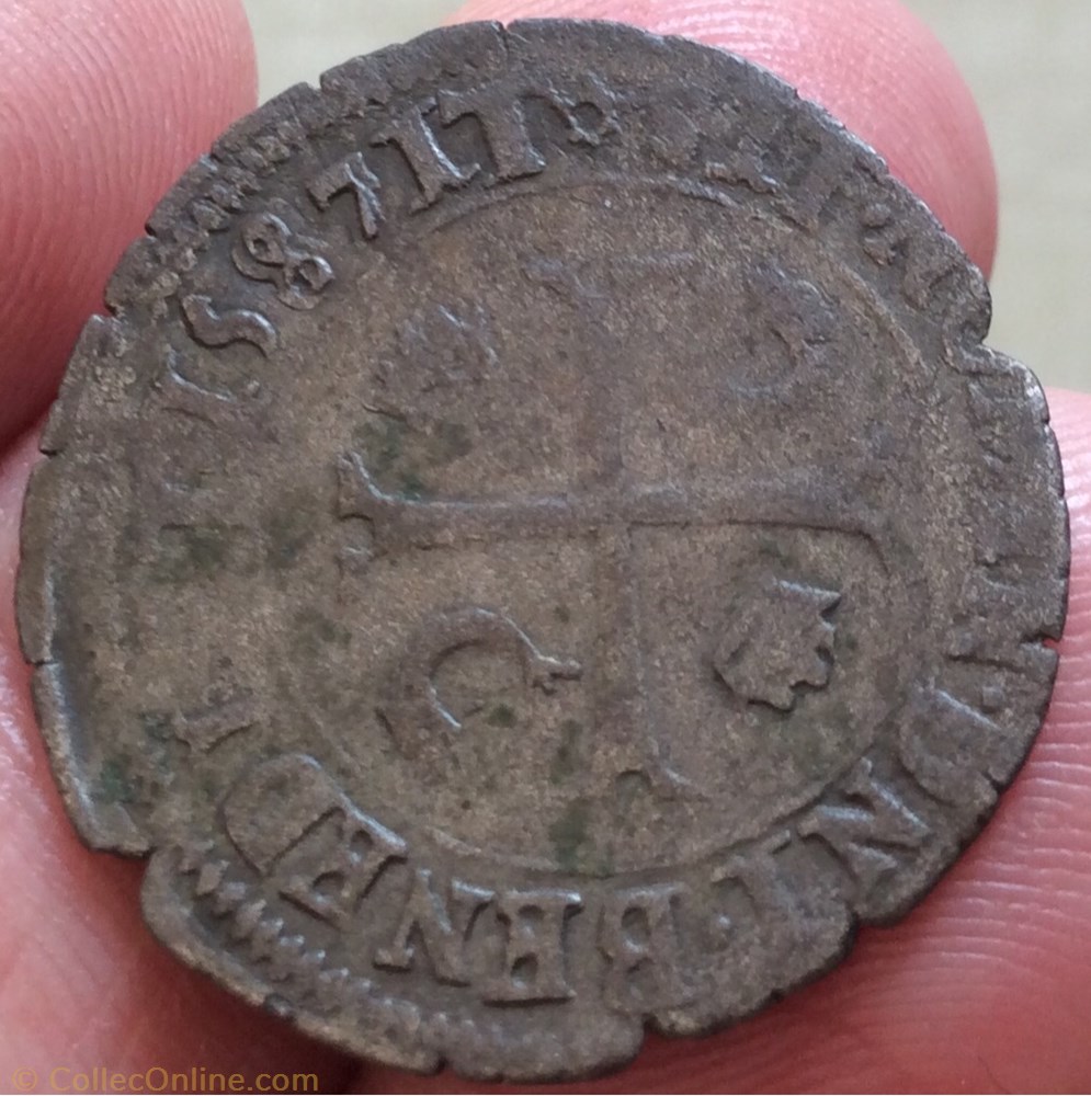 monnaie france royale douzain du dauphine de henri iii 1587 z grenoble