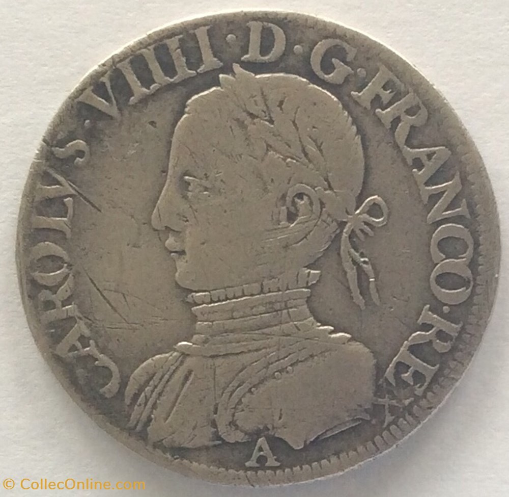 Teston au moulin Charles VIIII MDLXII (1562) A Paris monnaies france royales teston au moulin charles viiii mdlxii 1562 a paris