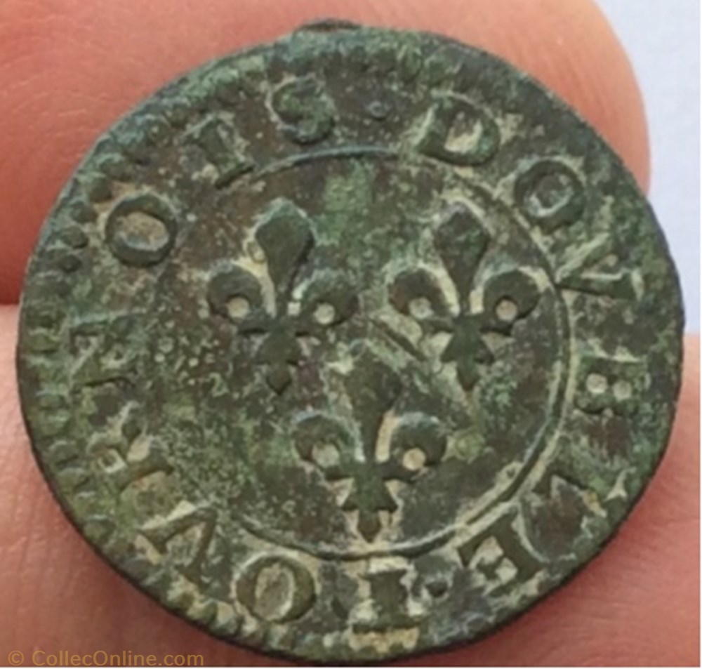 FRANÇOIS DE BOURBON-CONTI Double tournois type 18 monnaie france feodale francois de bourbon conti double tournois type 18
