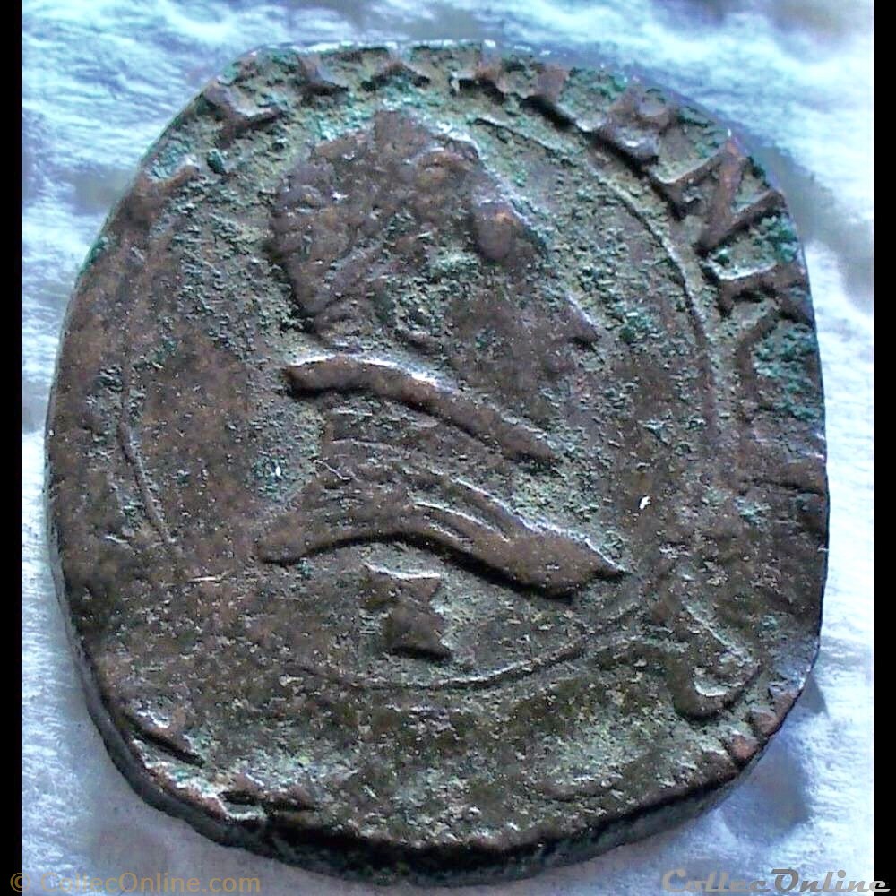 Denier tournois, type du Dauphiné Henri III 1586 Z Grenoble monnaie france royale denier tournois type du dauphine henri iii 1586 z grenoble