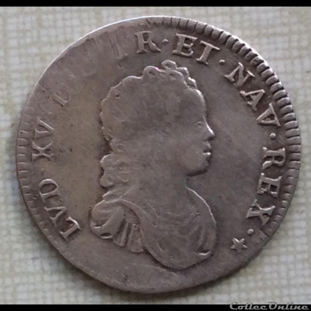 monnaie france royale dixieme d ecu vertugadin flan neuf louis xv 1716 bb strasbourg