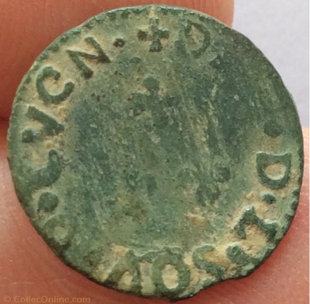 Denier de Cugnon nd type 8 Charles monnaie france feodale denier de cugnon nd type 8 charles