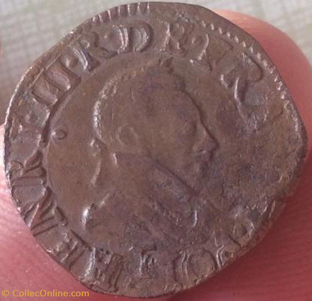 monnaies europe medievale france royales double tournois henri iii 1585 t nantes