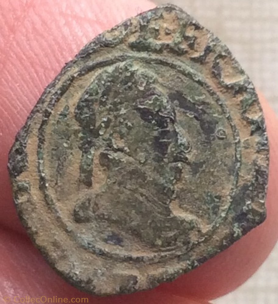 2 Denier tournois Henri III 1588 et 87 B Rouen 3 monnaie france a royale 2 denier tournois henri iii 1588 et 87 b rouen