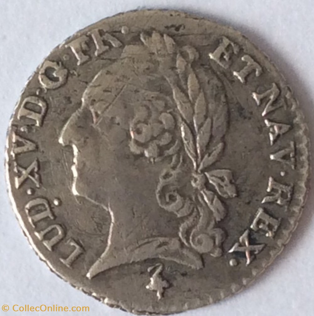 monnaies europe medievale france royales vingtieme d ecu a la vieille tete de louis xv louis xvi 1779 a paris