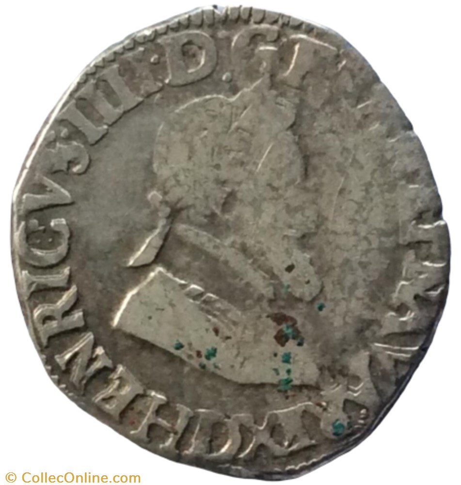 monnaie france royale quart de franc henri iiii 1596 d lyon