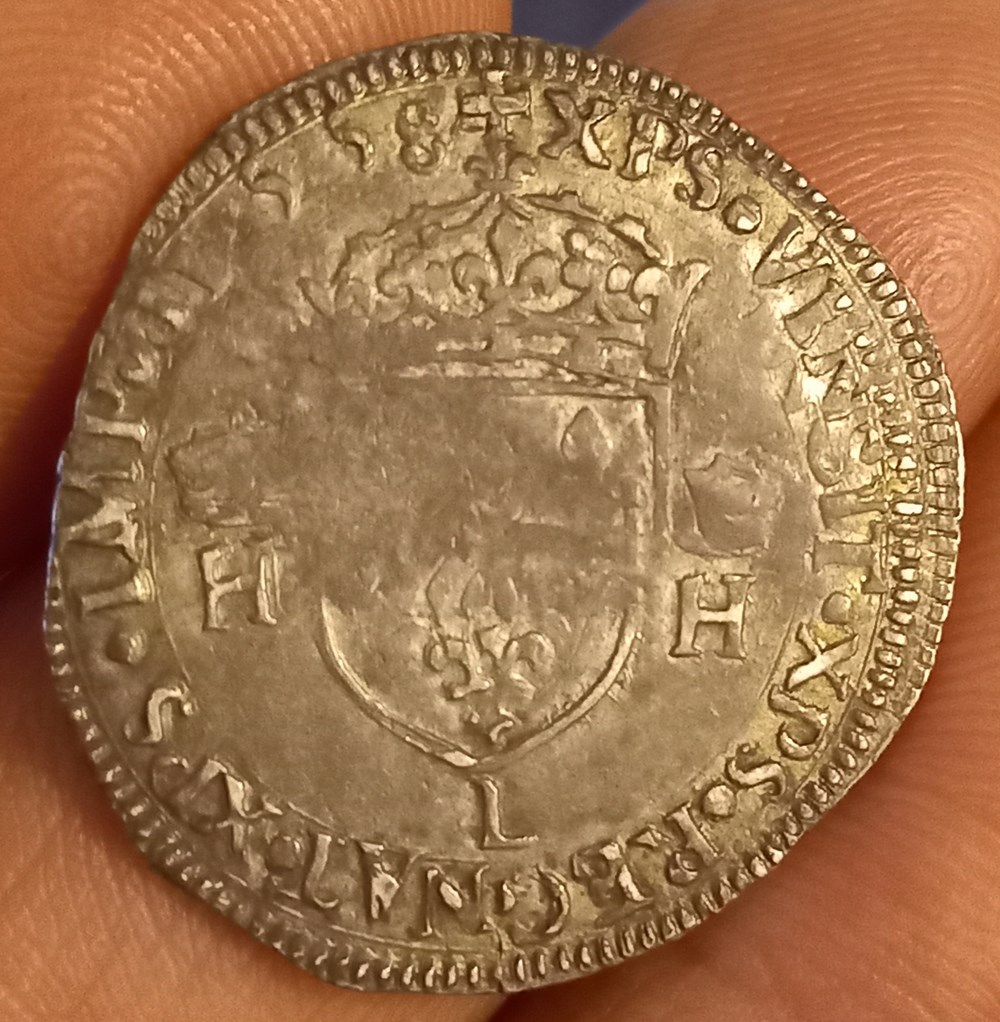 monnaies europe medievale france royales demi teston henri ii 1558 l bayonne
