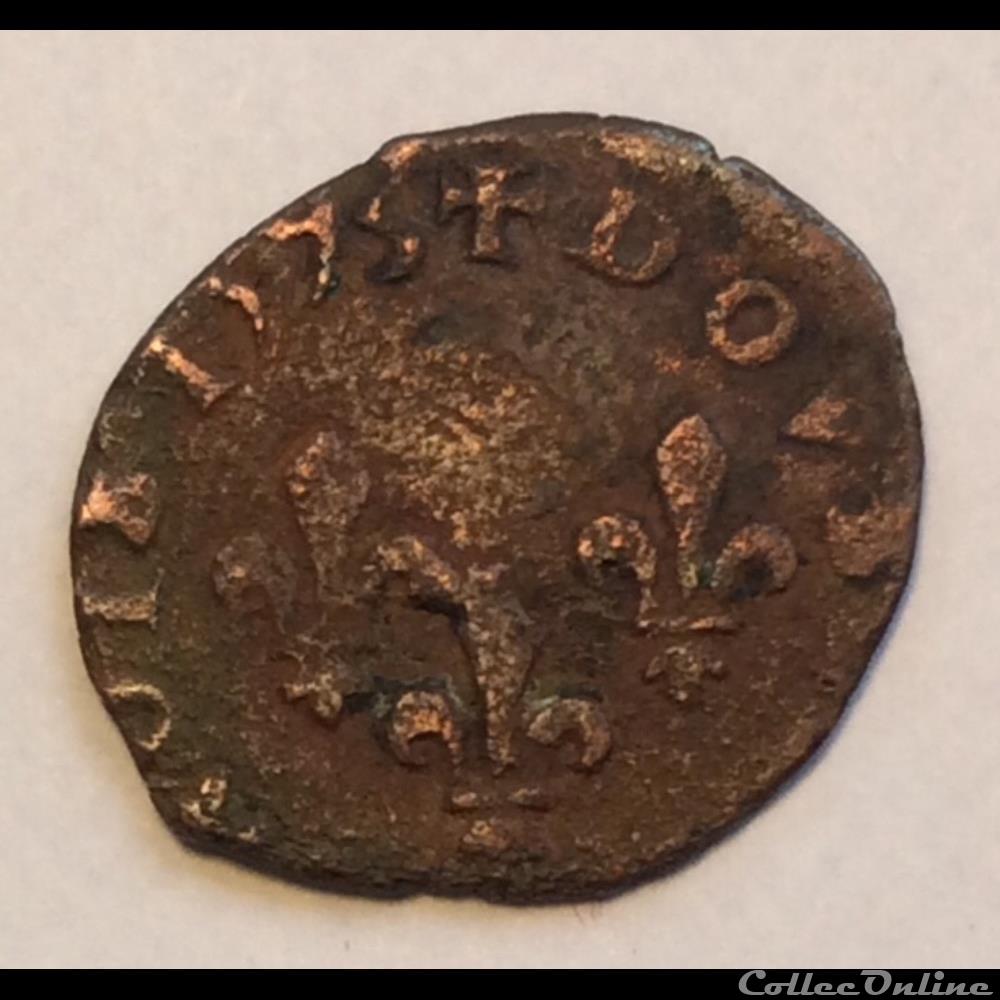 Double tournois 1593 écu de Navarre St Palais Henri 4 CGKL 230 monnaie france royale double tournois 1593 ecu de navarre st palais henri 4 cgkl 230
