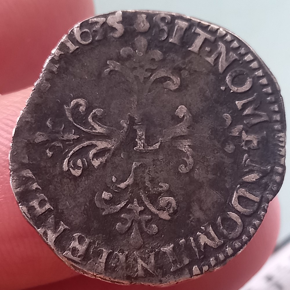 Quart de franc Louis XIII 1635 M Toulouse monnaies europe medievale france royales quart de franc louis xiii 1635 m toulouse