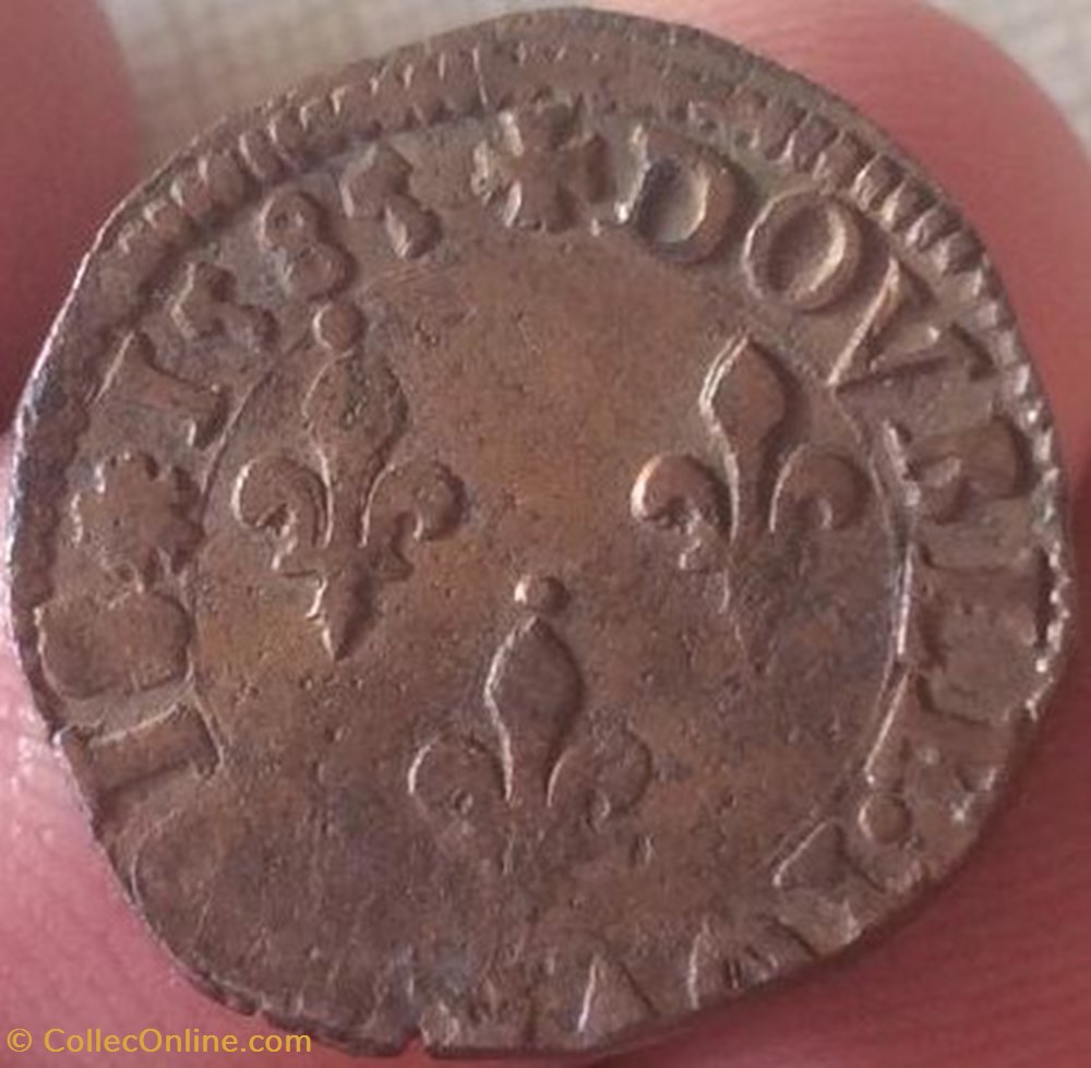 monnaies europe medievale france royales double tournois henri iii 1585 t nantes
