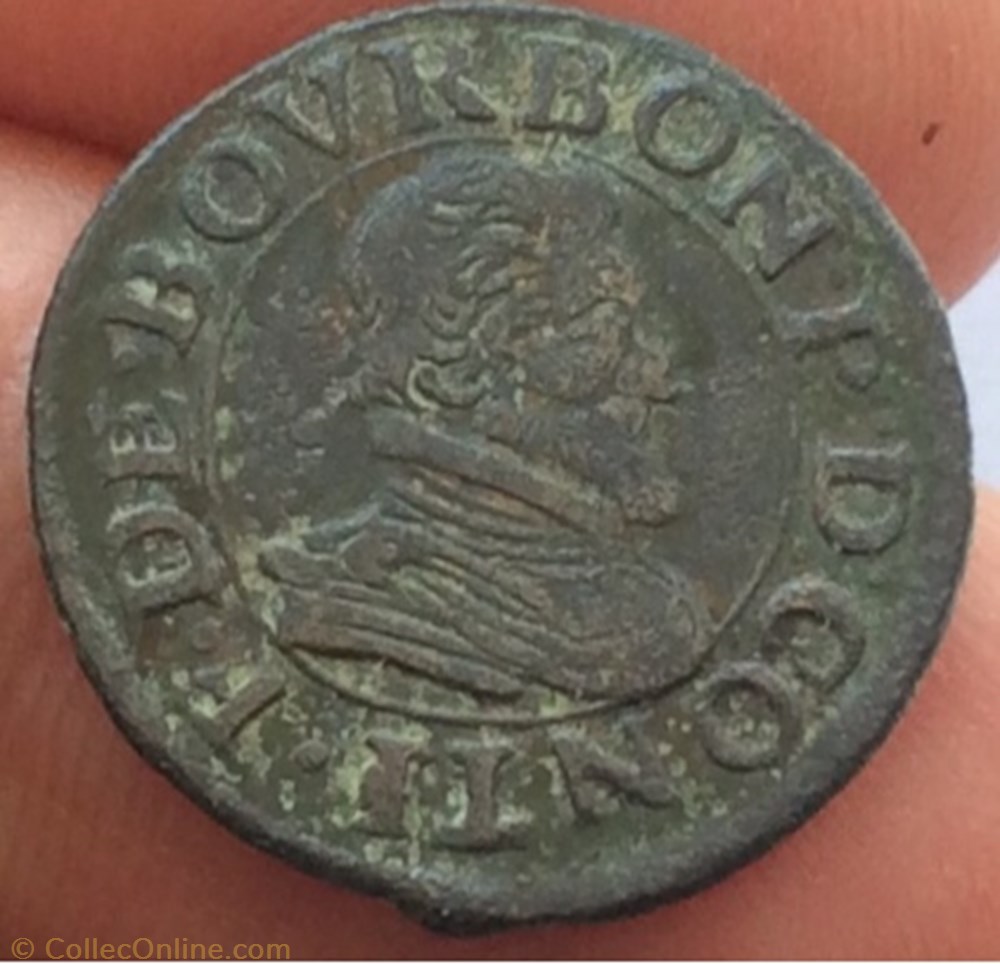 FRANÇOIS DE BOURBON-CONTI Double tournois type 18 monnaie france feodale francois de bourbon conti double tournois type 18