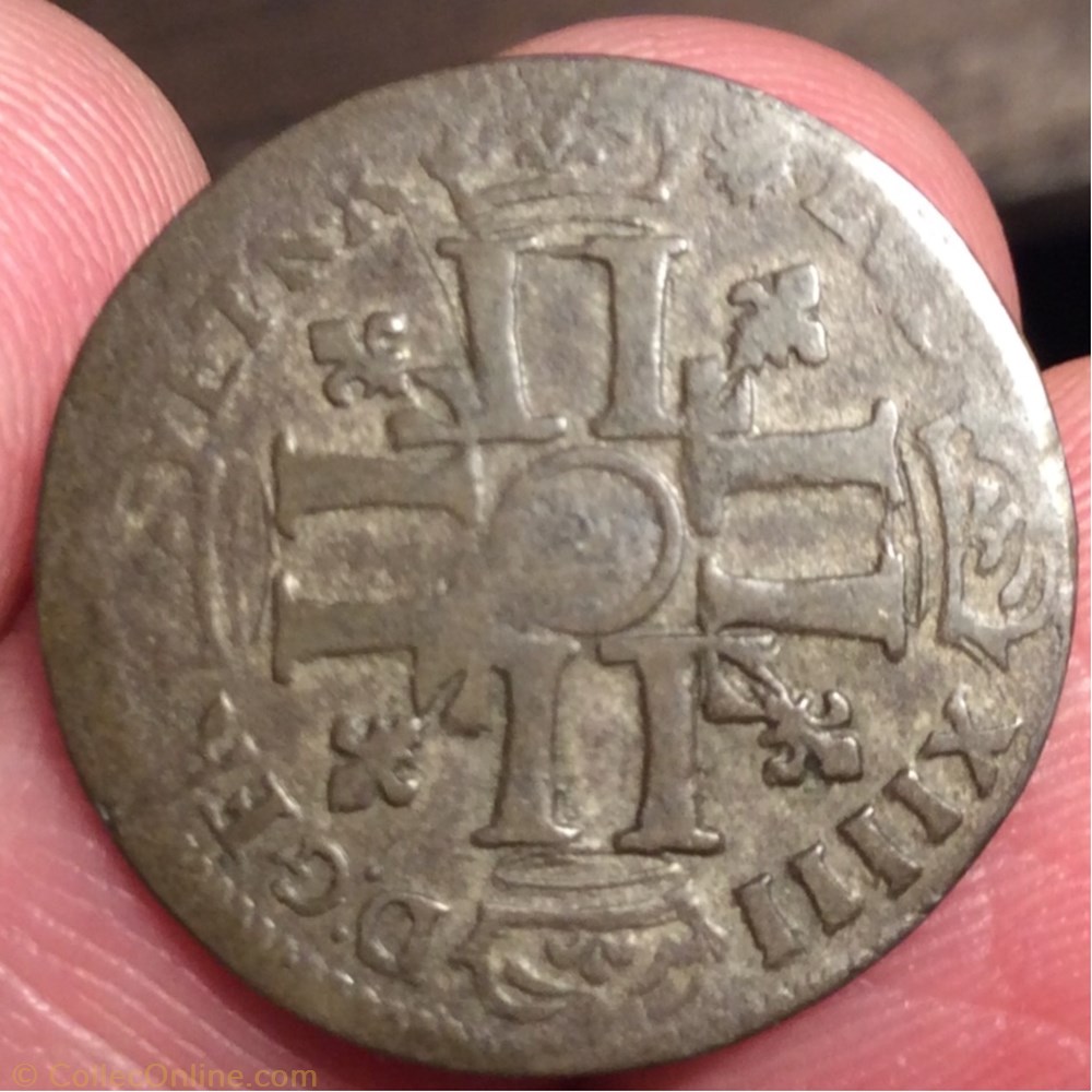 monnaie france royale quinzain aux 8 l du bearn louis xiv 1696 pau