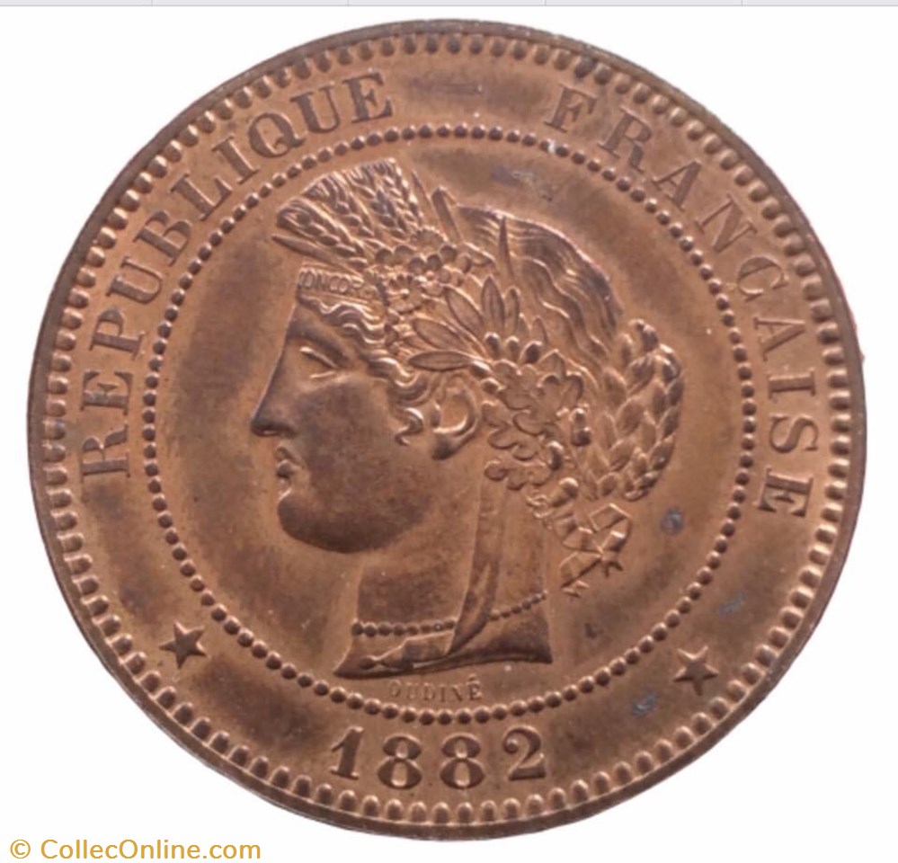 10 centimes Cérès 1882 A Paris monnaie france moderne 10 centimes ceres 1882 a paris