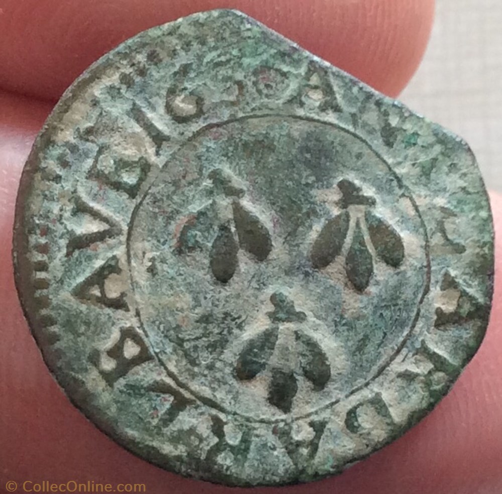 Quattrino Urbain VIII 1636 monnaie france feodale quattrino urbain viii 1636
