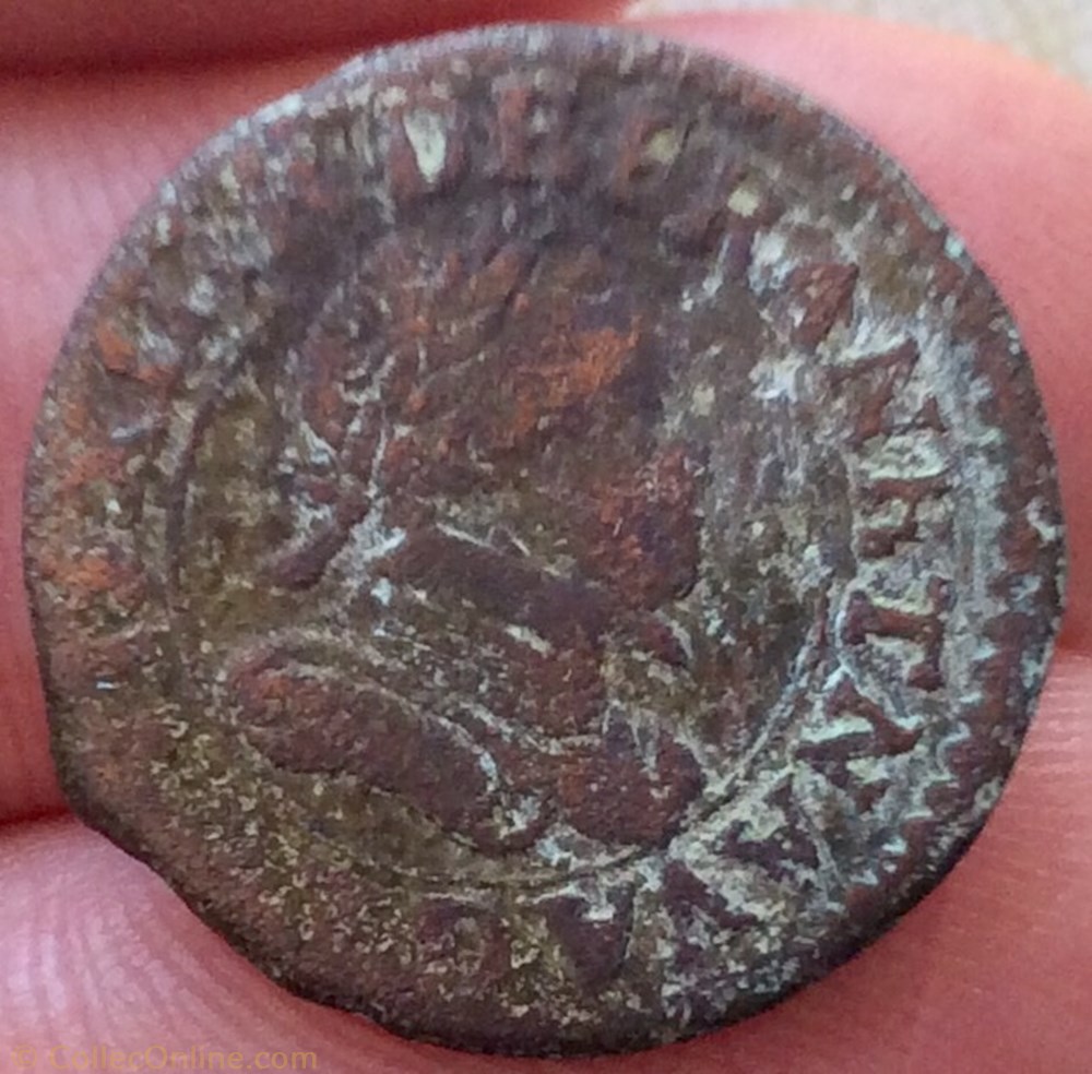 Double tournois Louis XIII 1613 D Lyon monnaie france a royale double tournois louis xiii 1613 d lyon