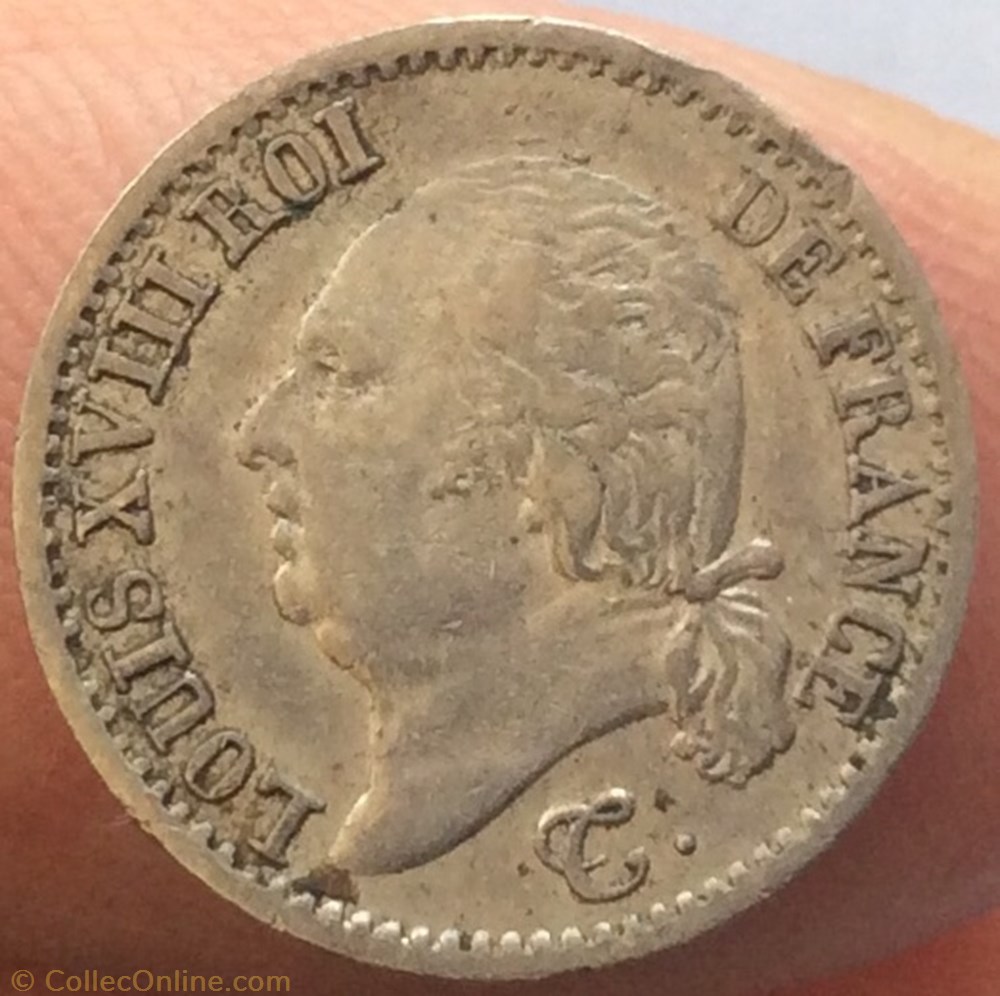 1/4 franc Louis XVIII 1823 A Paris monnaie france moderne 1 4 franc louis xviii 1823 a paris