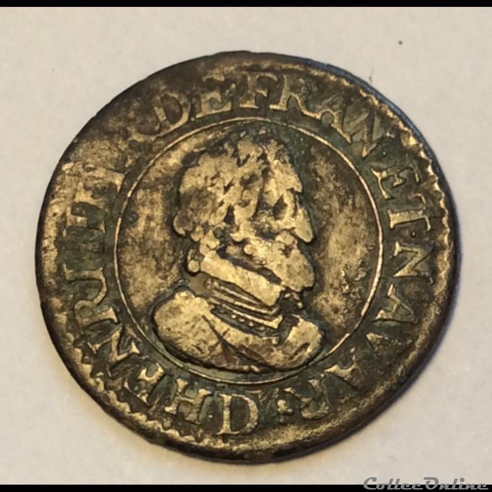 Double tournois 1610 D Lyon Henri IIII CGKL 204 monnaie france royale double tournois 1610 d lyon henri iiii cgkl 204