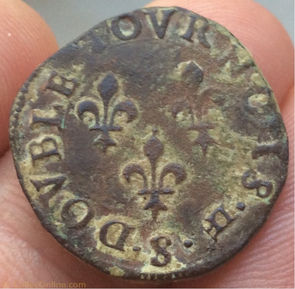 monnaie france royale double tournois henri iii sans date s troyes
