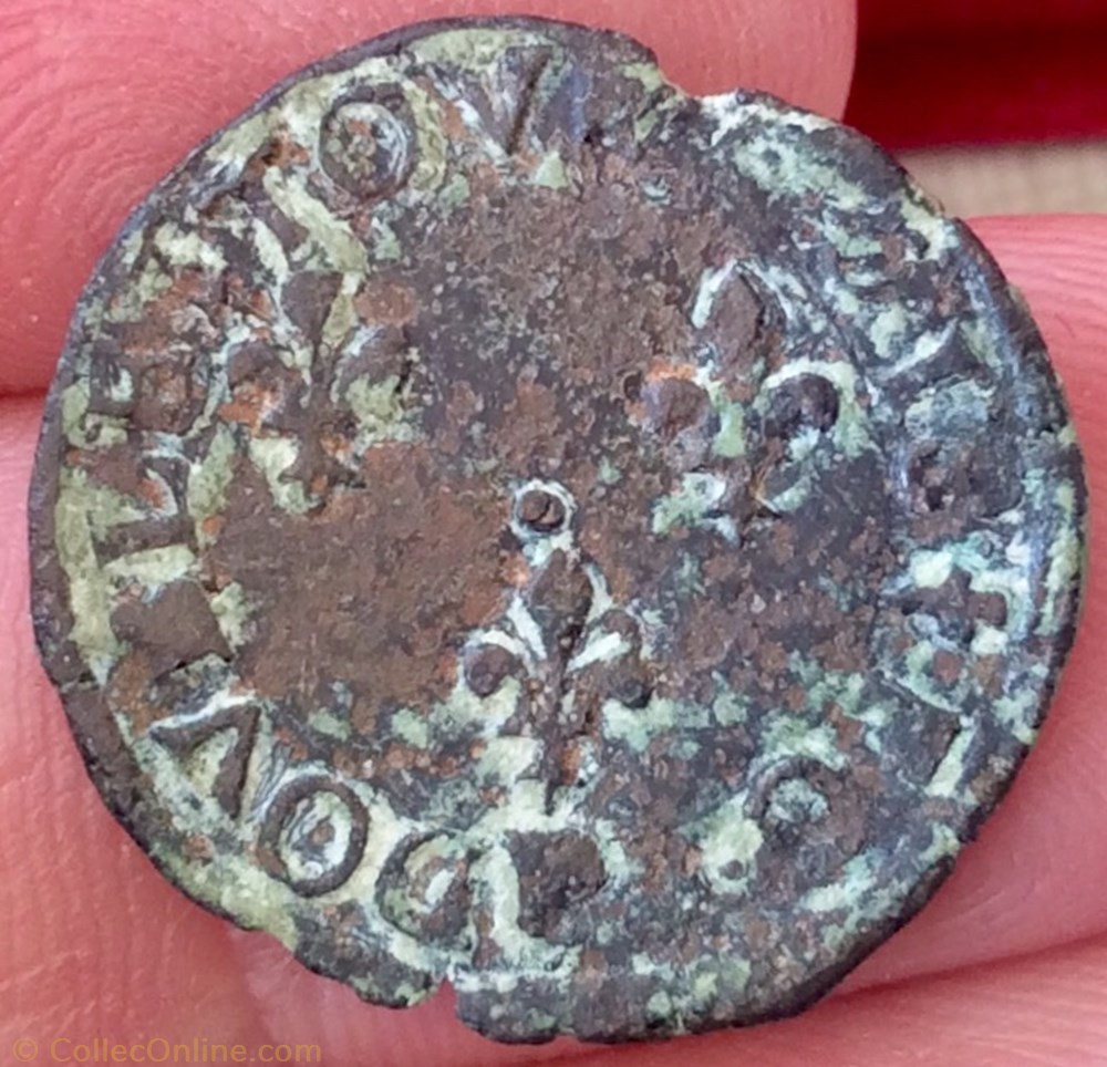 Double tournois Henri III 1580 P Dijon monnaie france a royale double tournois henri iii 1580 p dijon